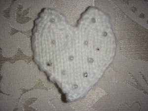 A Little Knitted Heart Motif